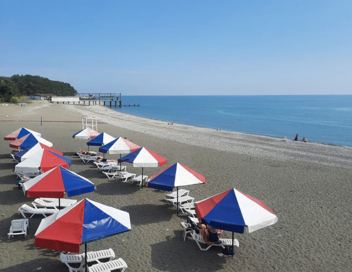 Оборудованный собственный пляж - Пансионат «Литфонд»