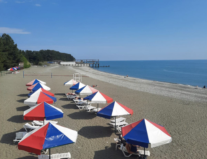 Оборудованный собственный пляж - Пансионат «Литфонд»